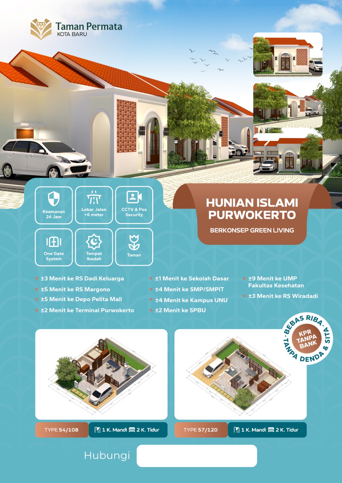 perumahan green living di purwokerto