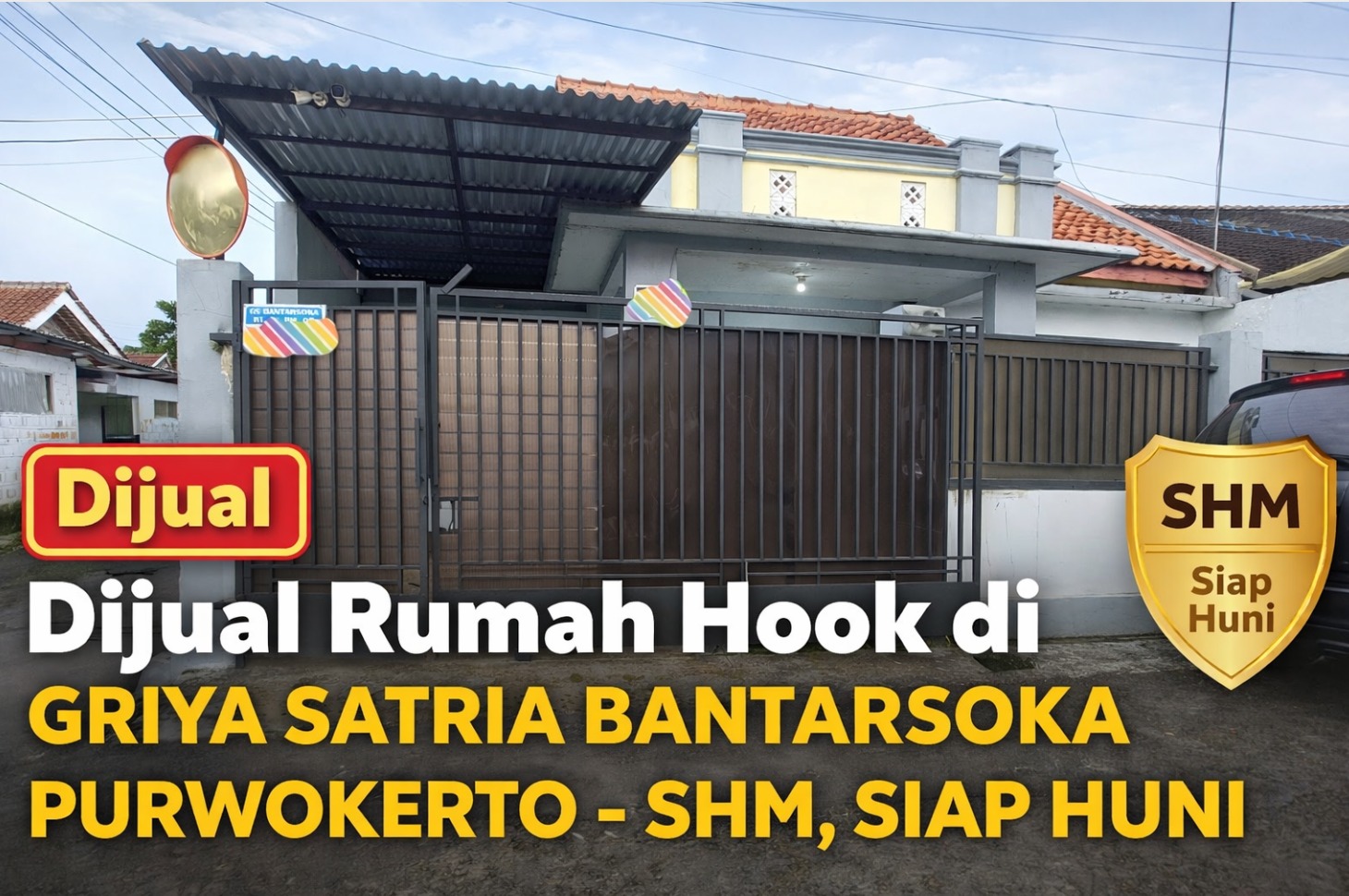Dijual Rumah Hook di Griya Satria Bantarsoka Purwokerto – SHM, Siap Huni