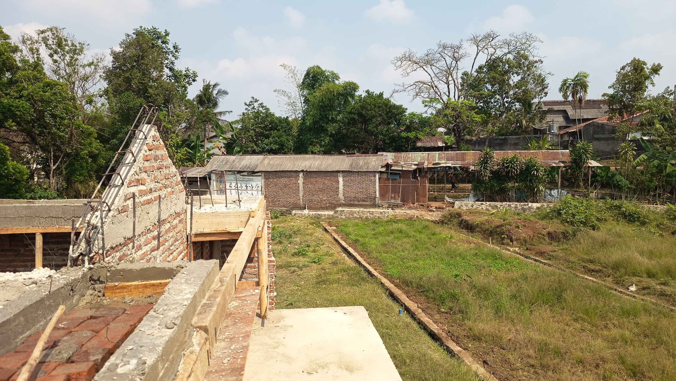 progres pembangunan Taman Teratai Tengah Kota