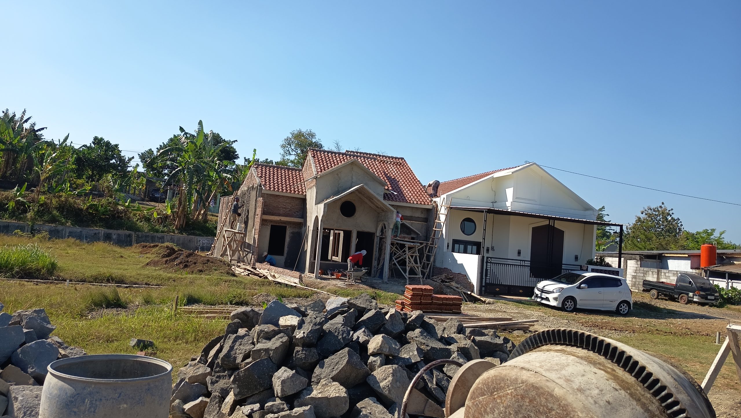 progres pembangunan unit Taman Teratai
